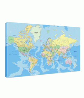 Tablou canvas Political map of world